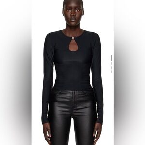 KSUBI
Black Charmed Keyhole Long Sleeve T-Shirt